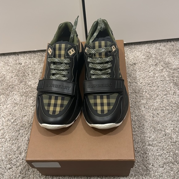 Burberry Women's Ramsey Leather, Suede & Vintage Check Sneakers - Picture 6 of 6